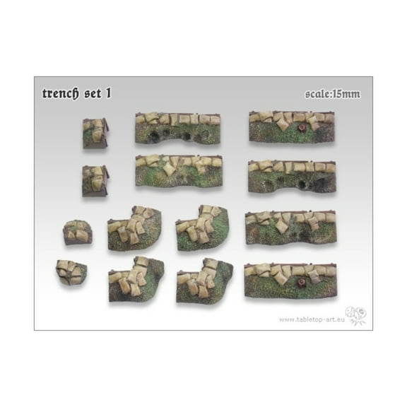 Tabletop Art Trench Set #1 New