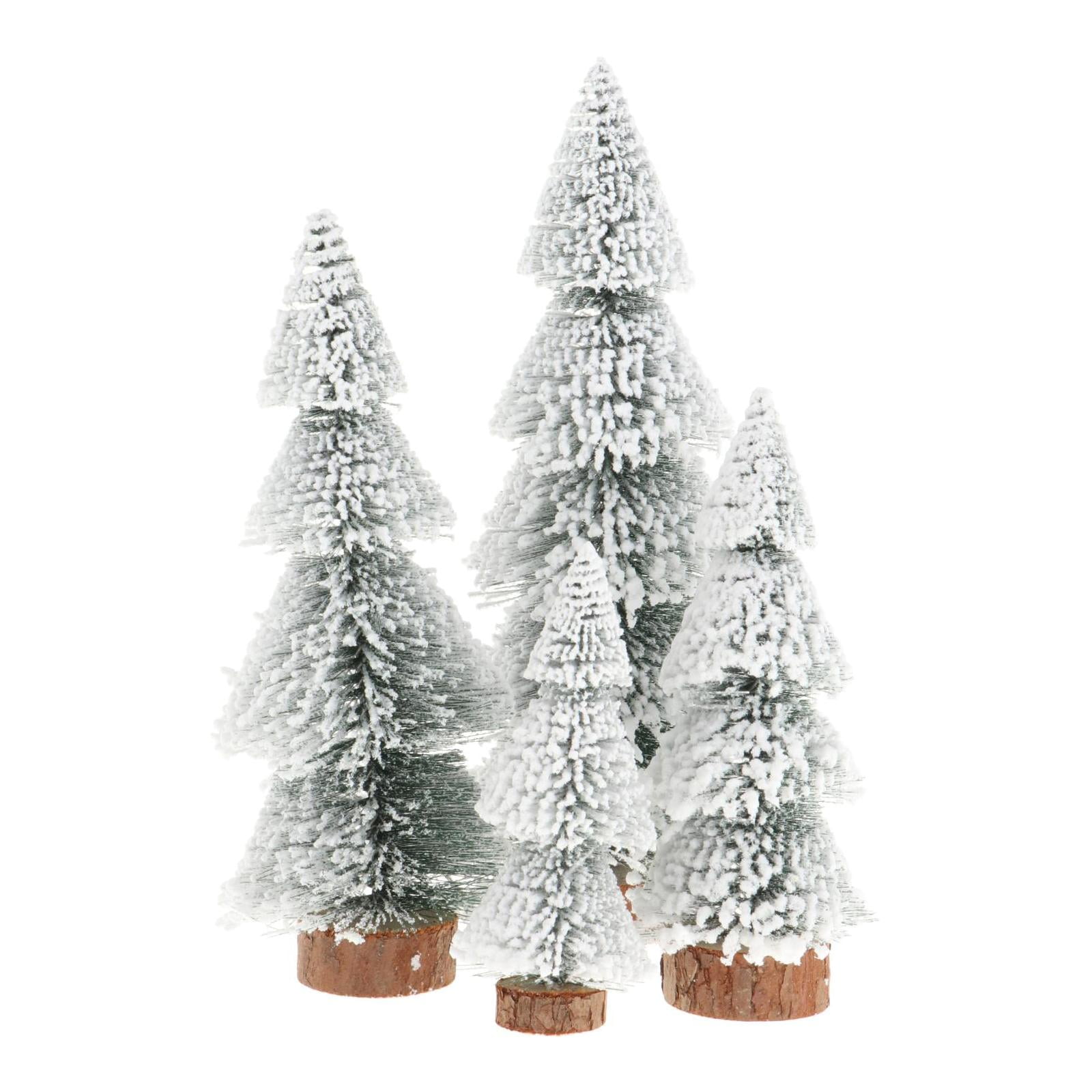 Tabletop Artificial Christmas Tree Snowy Tree Holiday Miniature Tree