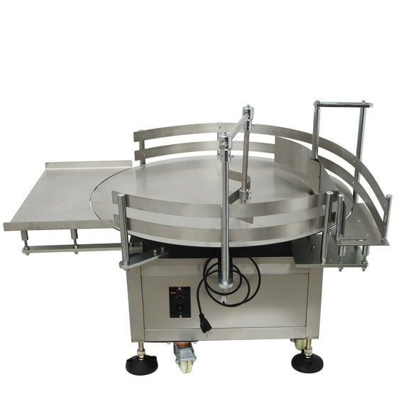 Tabletop Automatic Bottle Unscrambler Rotary Turntable Bottle Sorting Machine Turntable Diameter 800mm