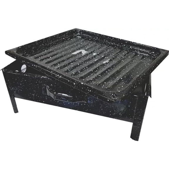 Tabletop BBQ Braze - Argentine Stainless Steel Grill, Heat Resistant up to 300C, Ideal for Home BBQs and Grilling, 2-Piece Set - Made in Argentina