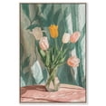 thumbnail image 1 of Tabletop Bloom Canvas Print Floral Wall Decor by Art Remedy, Silver Frame, 20 x 30, 1 of 7