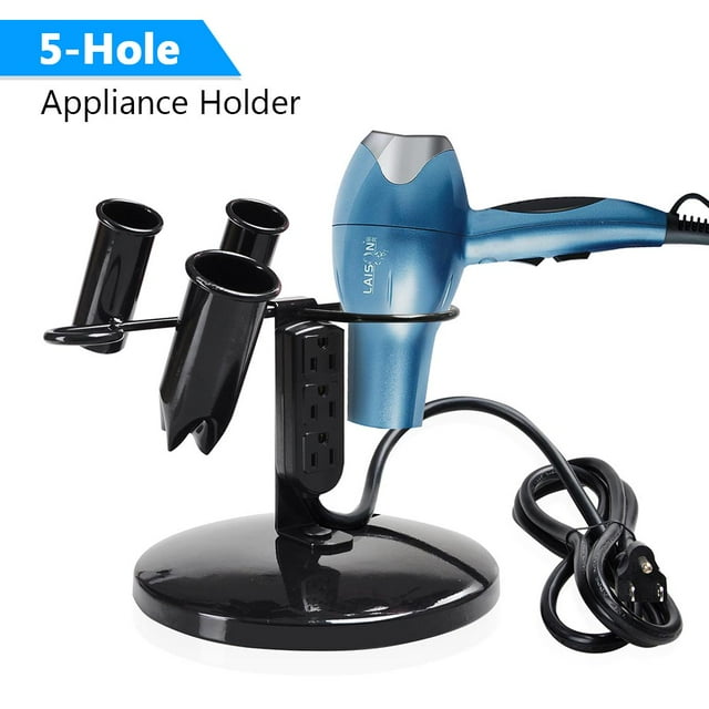Tabletop Blow Dryer & Hair Iron Holder Salon Appliance Stand w/ 3