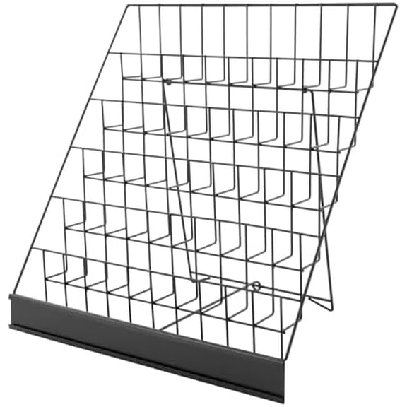 Tabletop Book 6 Rack, Magzine Book Display Stand for Table Top Book Brochure Literature Comic Greeting Card Shelf Holder StandBlack$$Home Decor, Kitchen, & Other