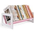 Tabletop Bookshelf, Simple Wood Book Organizer for Desk, Tilted Table ...