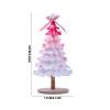 Tabletop Christmas Tree Bow Accent Pom Pom Decor Freestanding Small Decorative Tree for Table Display