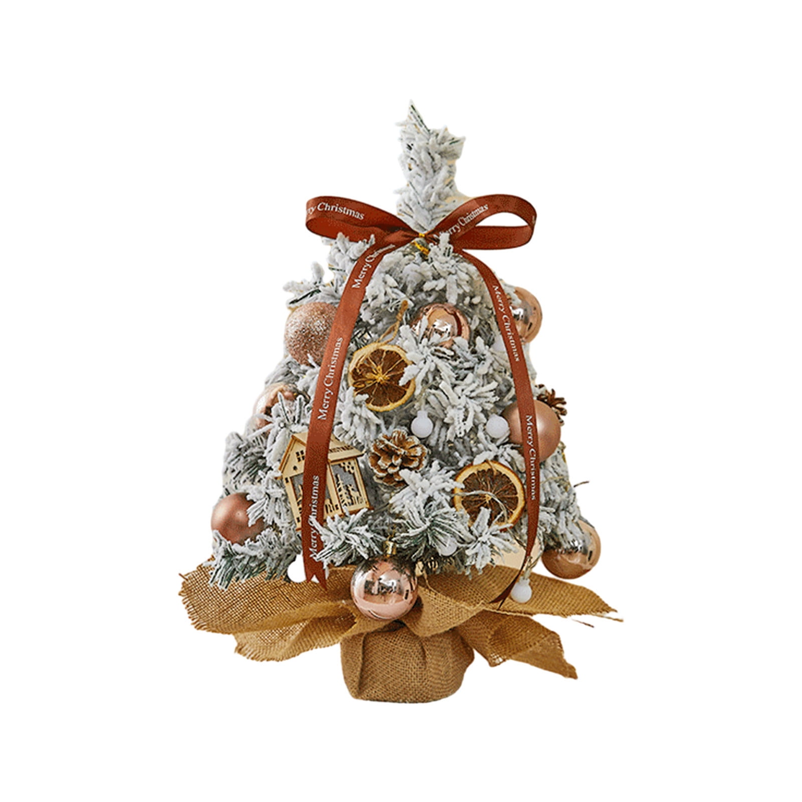 Tabletop Christmas Tree Mini Artificial Christmas Tree with LED String