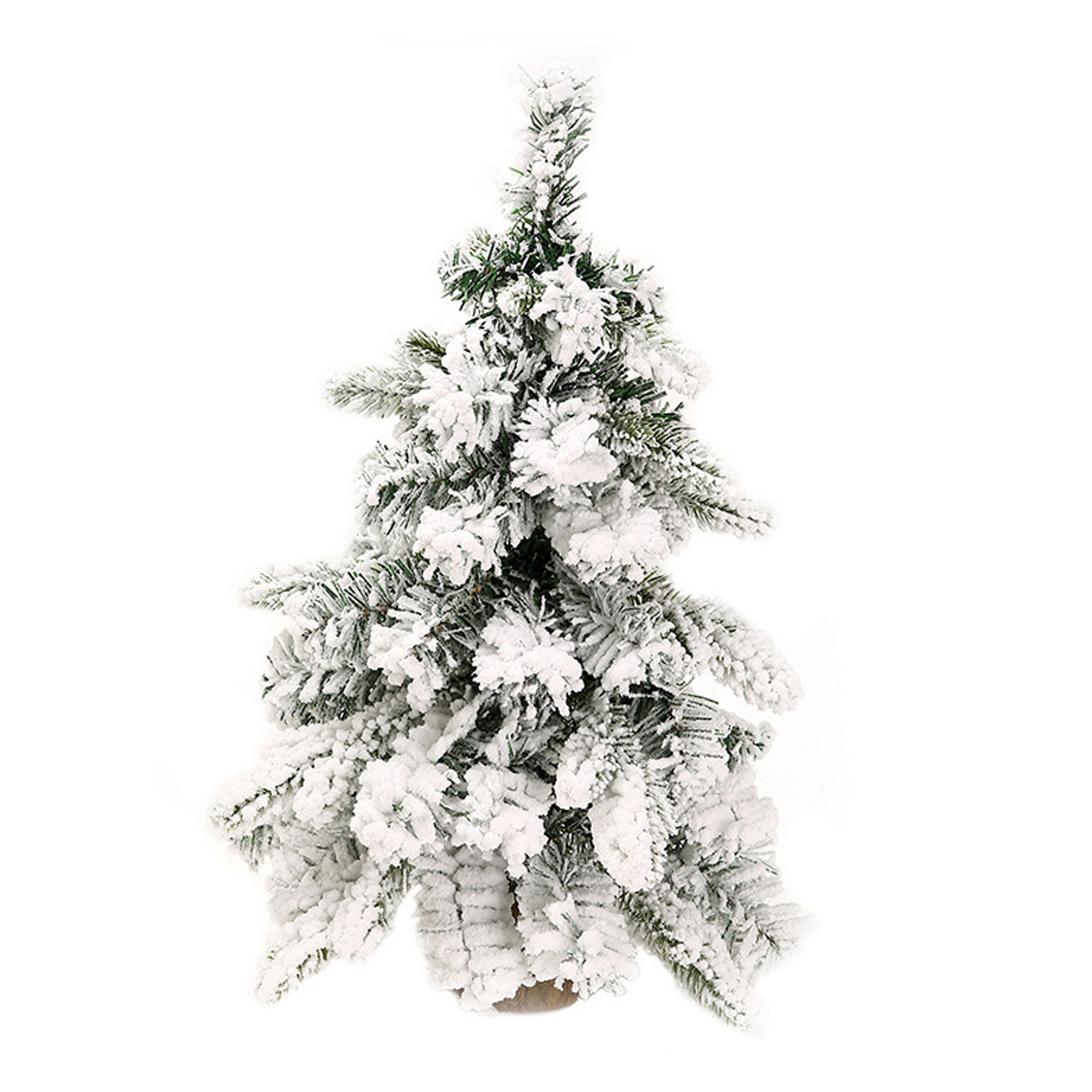Tabletop Christmas Tree Snow Flocked Artificial Christmas Tree Mini White Snow Flocked Christmas