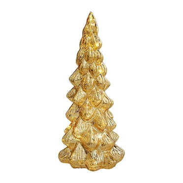 12" Decorative Tabletop Christmas Tree in Mercury Ribbed White Glass Christmas Decorations Indoor
