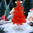 thumbnail image 1 of Tabletop Christmas Trees, 30cm Red Small Christmas Tree Set Mini Christmas Tree Decoration Tabletop Window Display Christmas Decoration Supplies, 1 of 7