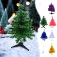 thumbnail image 1 of Tabletop Christmas Trees, 60cm White Small Christmas Tree Set Mini Christmas Tree Decoration Tabletop Window Display Christmas Decoration Supplies, 1 of 6