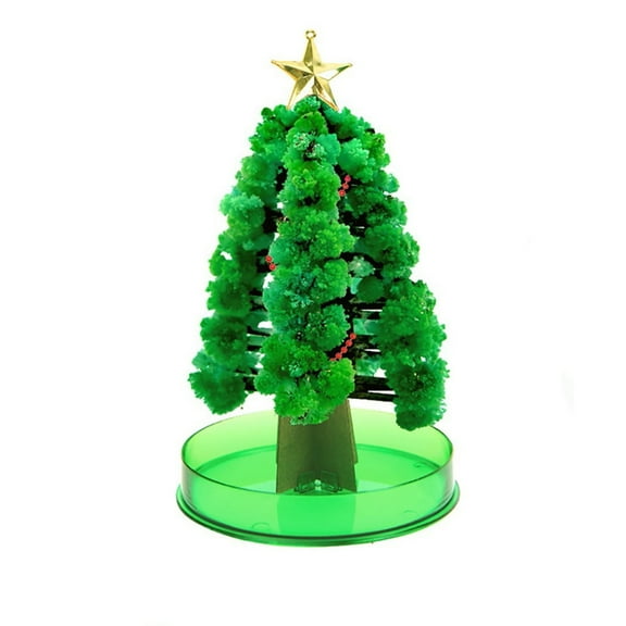 Tabletop Christmas Trees Paper Tree Flowering Toy Colorful Paper Crafts Xmas Gift 15ML 5.5"