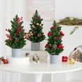 thumbnail image 1 of Tabletop Christmas Trees, Small Christmas Tree Ornament Mini Christmas Tree Christmas Decoration Scene Setting For Living Room Desk Bedroom Ornaments, 1 of 7