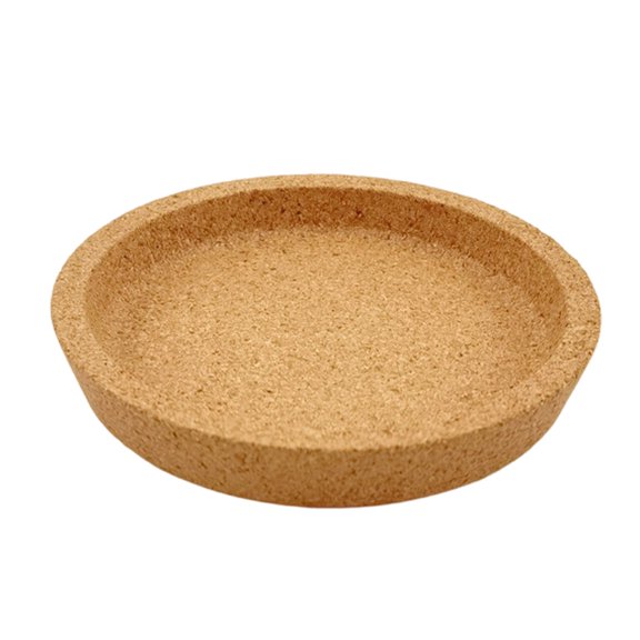 Tabletop Cork Coasters for Drink , Raised Trim Round Cup Mats for Heatproof, Coffee Table, Offices, Cafes, Protectors