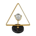 thumbnail image 1 of Tabletop Decoration Iron Geometric Frame Faux Crystal Ball Modern Desktop Ornament For Study Living Room Office, 1 of 21