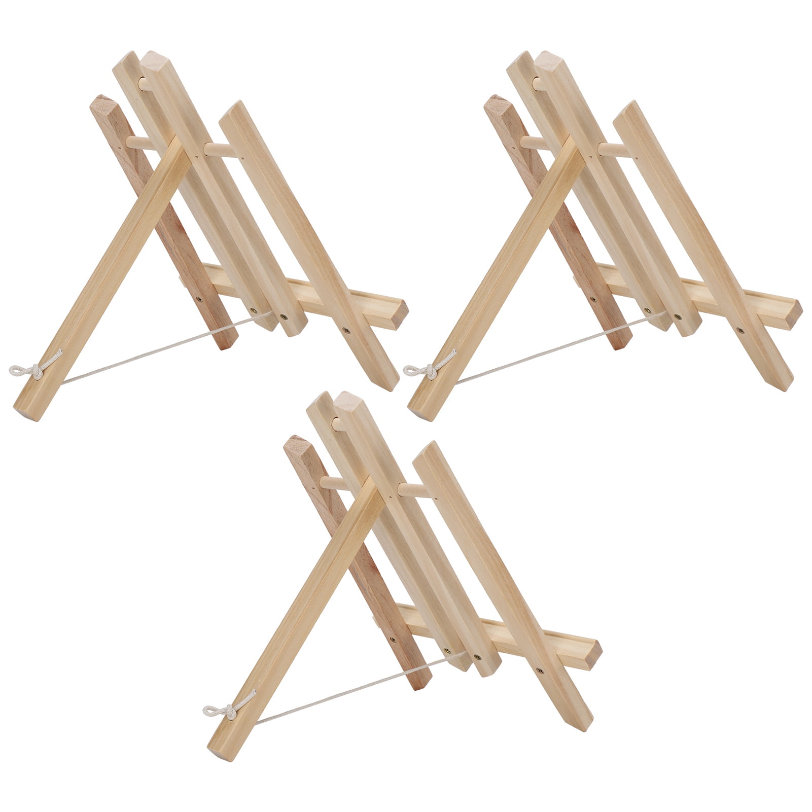 Tabletop Display Easels, 3Pcs Art Easel Stand, Pine Wood Screw Type For