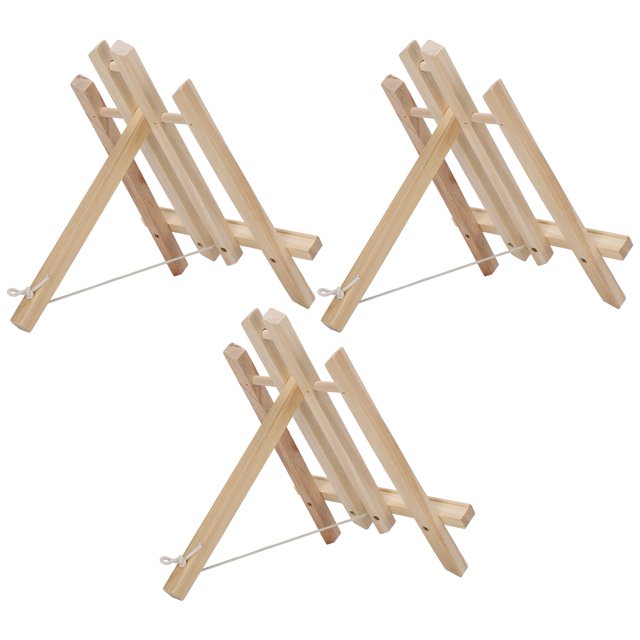 Tabletop Display Easels, 3Pcs Art Easel Stand, Pine Wood Screw Type For