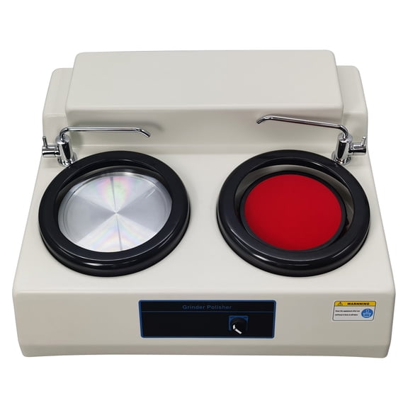 Tabletop Double Disc Metallographic Sample Grinder Polishing Machine Lab Sample Preparation Equipment