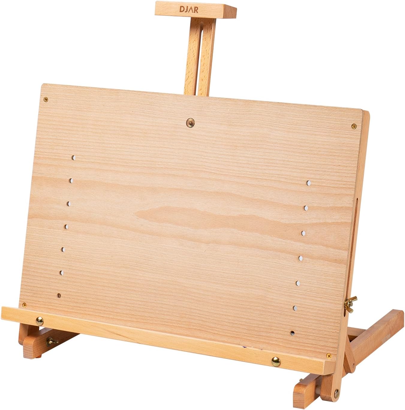 Tabletop Easel for Painting, Adjustable Solid Beech Wood Table Top ...