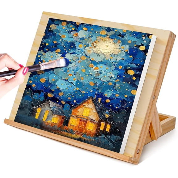 Tabletop Easel - for Painting, Adjustable Angle Art Easels Supplies Adults Student Artist, 13 4/5 Inches by 11 2/5