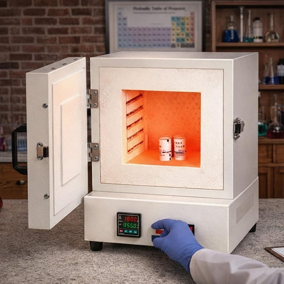 Tabletop Electric Kiln Melter, 2000W Heating Power, Max Temperature 2102, Accurate Digital Temperature Control, Ideal for Jewelry Making,Wax Casting, Clay Crafting, Metal Processing,Ceramic & DIY