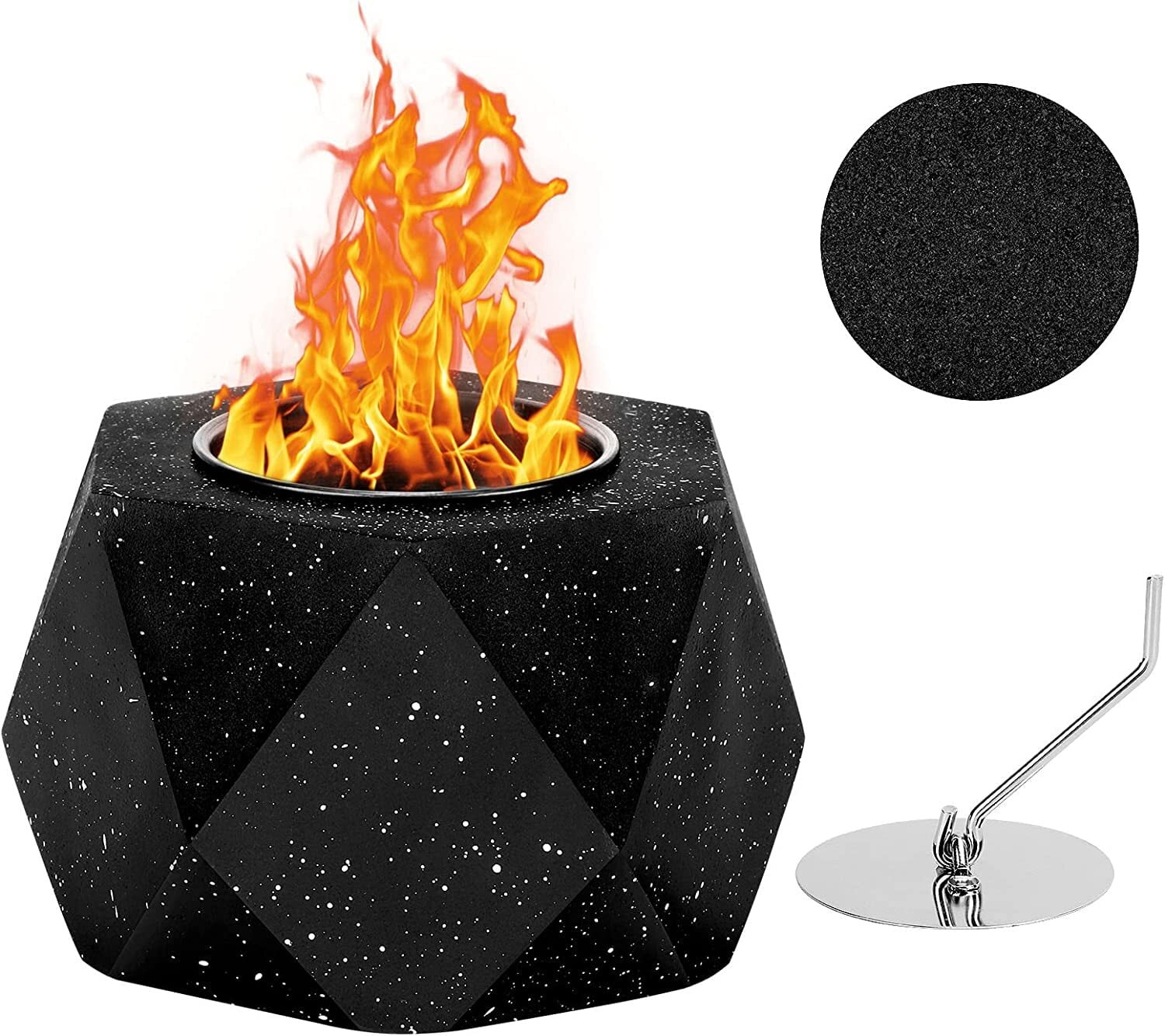 Smokeless Mini Tabletop Fire Pit Bowl Portable Indoor Outdoor