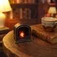 thumbnail image 1 of Tabletop Fire Pit Indoor Decor, Fireplace Decorations for Living Room, Small Battery Operated Lamp, Led Night Light for Bedroom Ambient Lighting, 2.5X2.5 Inch Retro Style Desktop, 1 of 4