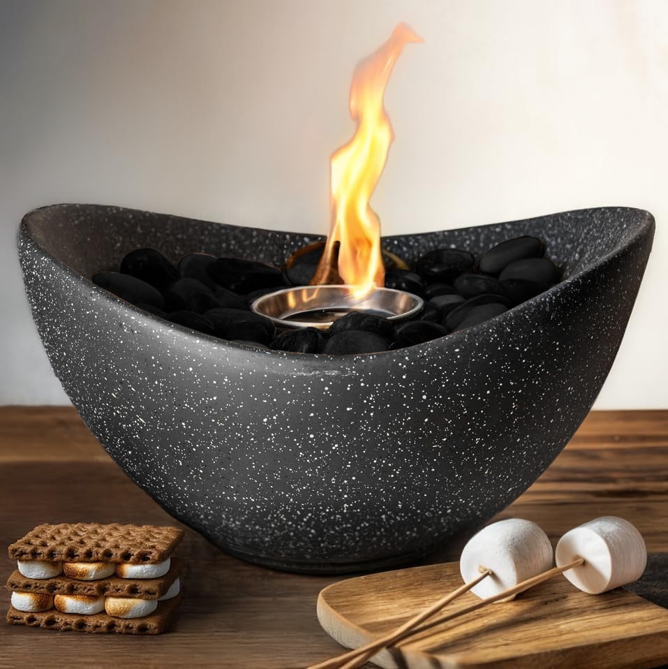 Tabletop Fire Pit,Indoor Outdoor Warming Stove,Yuanbao-Shaped Fire Pit ...