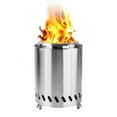 thumbnail image 1 of Tabletop Fire Pit Low Smoke Outdoor Mini Fire Compact & Portable with Portable Bag, Stainless Steel, 1 of 7