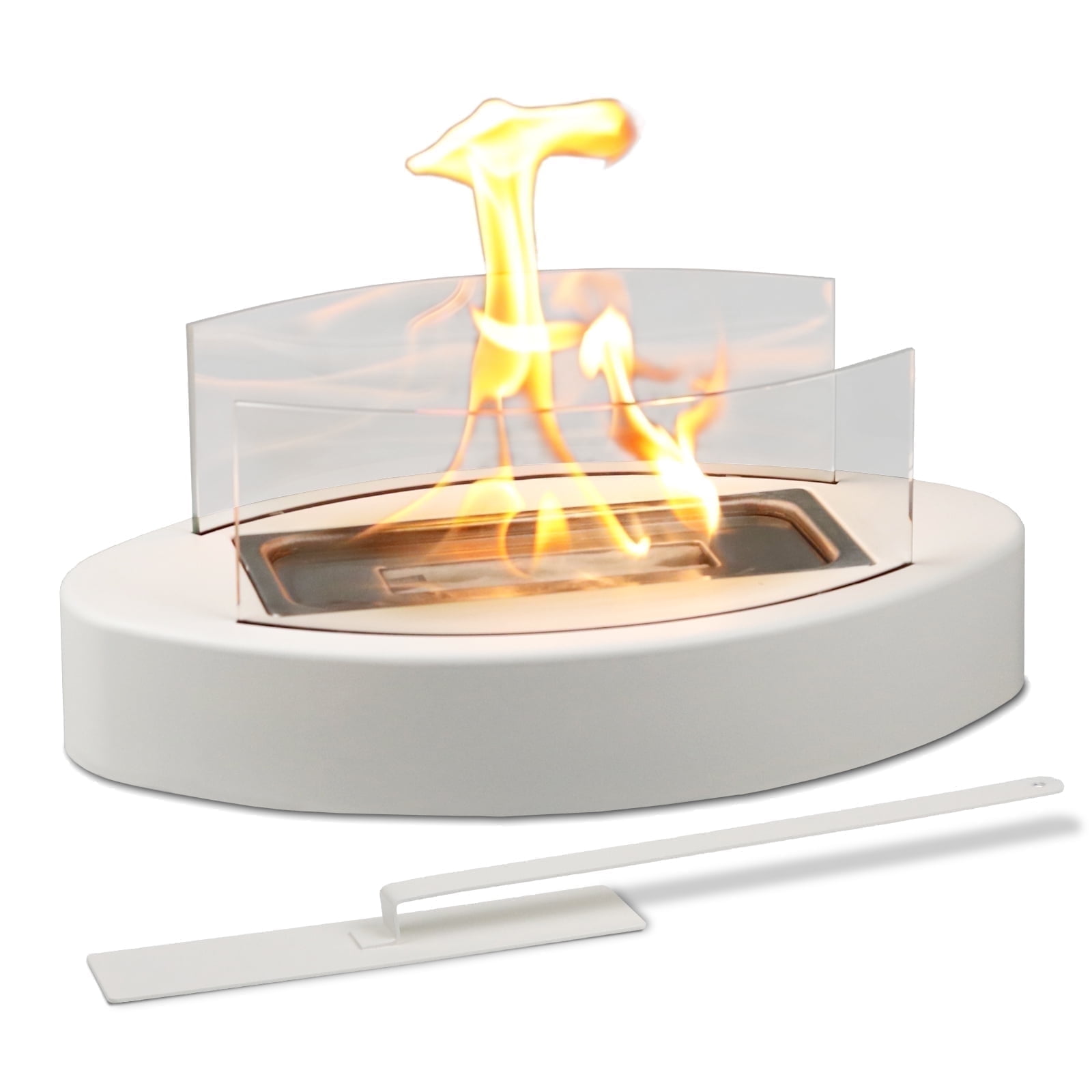 EAST FLAME Tabletop Fireplace - Indoor & Outdoor Portable Fire Pit for Balcony, Patio, Backyard Home Decor, Gift for Christmas