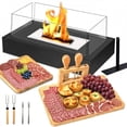 thumbnail image 1 of Tabletop Fire Pit & Smores Maker Kit with Charcuterie Boards, Perfect Engagement Gift for Couples, Ideal for Weddings, Housewarmings, White Elephant, Bridal Showers & Christmas, 1 of 1