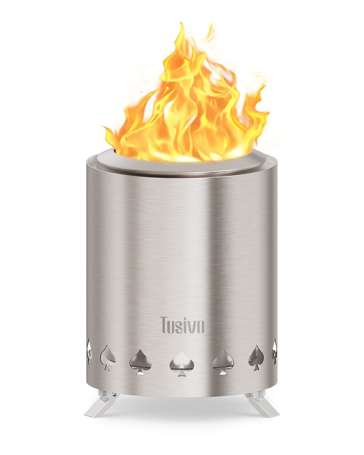 Portable Small Fire Tusivo Tabletop Fire Pit, 6.1 inches Small Portable Table Top Firepit ...