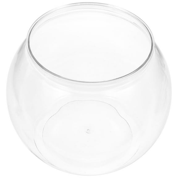Clear Tabletop Fish Bowl Globe - Aquarium Fish Tank Container for Feeding and Display