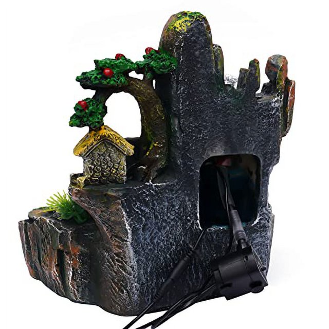 Tabletop Fountain Indoor with LED Lamp Atomization Effect, Small