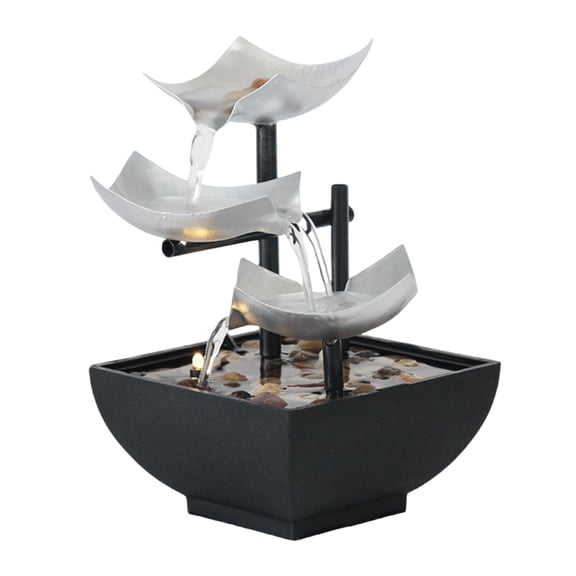 Tabletop Fountain Indoor Relaxation Relaxation Waterfall Feature for Home Bedroom End Table Decorations