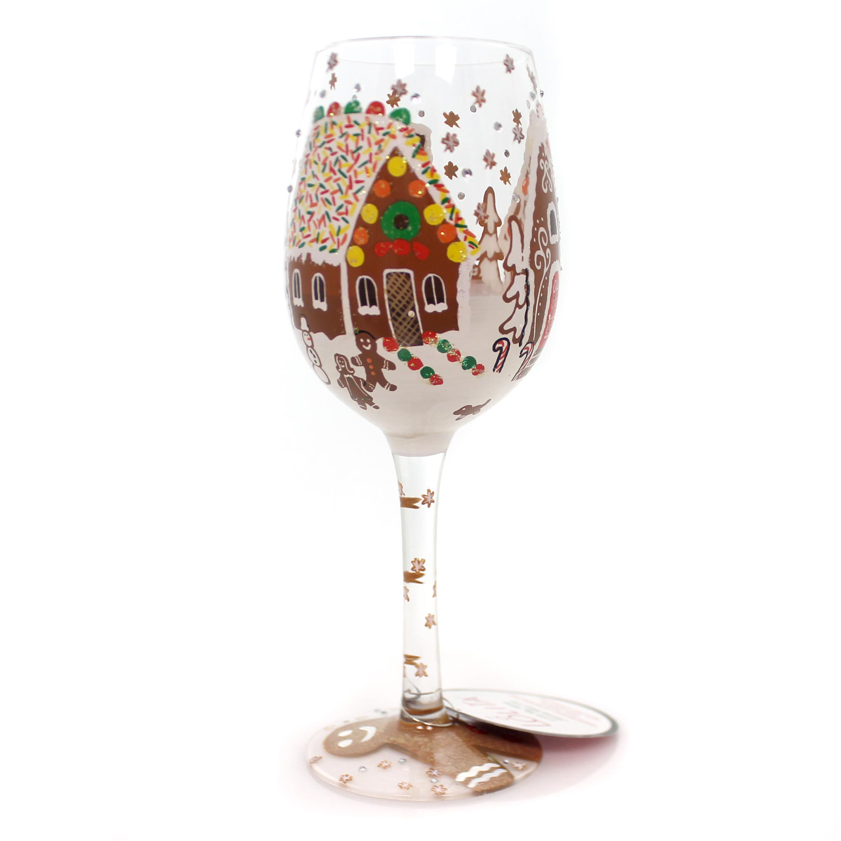 Tabletop GINGERBREAD WONDERLAND WINE Glass Glass Lolita Love My Wine 6000045 - image 1 of 2