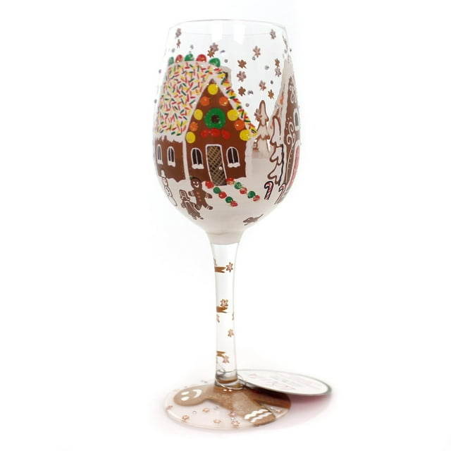 Tabletop GINGERBREAD WONDERLAND WINE Glass Glass Lolita Love My Wine 6000045