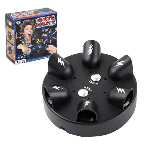 Tabletop Games Roulette Party Game Motor Game Party Game Toys Finger Game Party Present Lie Party Game Toys,14.5 cmx14.5 cmx6 cm,Black