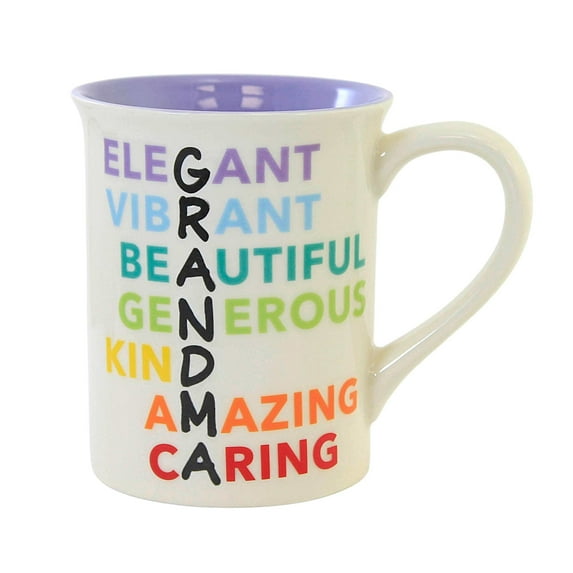 Tabletop Grandma Anagram Engraved Mug Stoneware King Caring Elegant 6010041