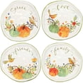 thumbnail image 1 of Tabletop Harvest Bird Plates Dolomite Family Love Grace Friends H8786, 1 of 5