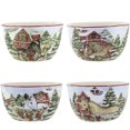 thumbnail image 1 of Tabletop Homestead Christmas Bowl Ceramic Christmas Ice Cream 37288, 1 of 4