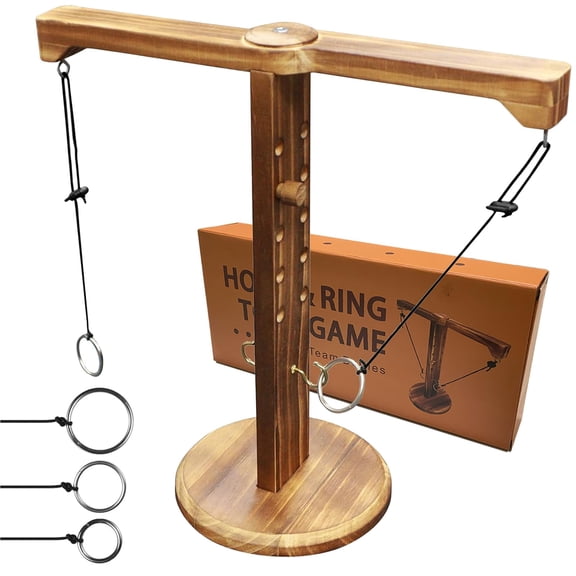 Tabletop Hook Ring Toss Game for Adults Indoor Outdoor Family Fun 1 Pack