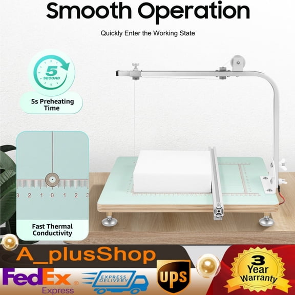 Tabletop Hot Wire Foam Cutter Hot Wire Foam Cutting Machine Styrofoam Cutter 72W