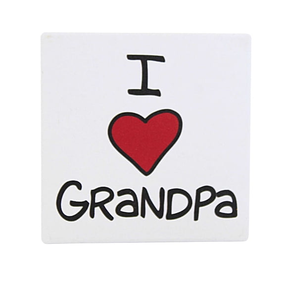 Tabletop I Heart Grandpa Coaster Stoneware Our Name Is Mud 6013776