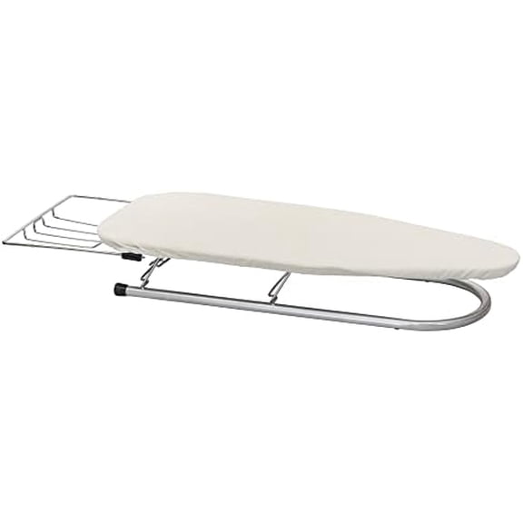 Tabletop Ironing Board, Compact Ironing Board with Iron Rest, Includes Door Hang, Perfect for Dorms and Small Spaces, 12 x 30", Silver