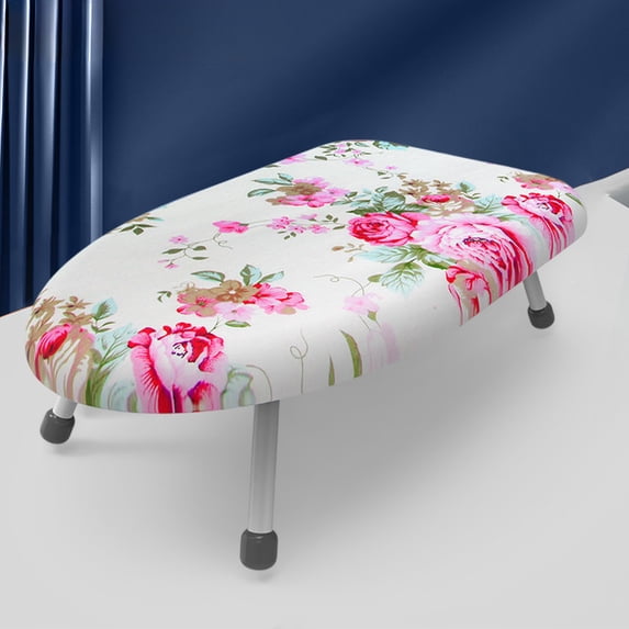 Tabletop Ironing Board Small Folding Iron Board with Thick Padded Cover for Wrinkle Free Clothes, Breathable Mesh Panel for Quick Heat Dissipation, Portable Space Saving for Dorm or Apartment