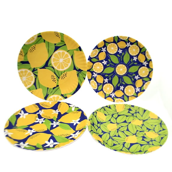 Tabletop Lemon Paper Plates Melamine Patty Rybolt Me0400