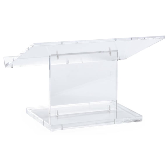 Tabletop Lectern Podium, Portable and Mobile, 22" Wide, Slanted Surface with Lip for Book Holder (TTLECKD)
