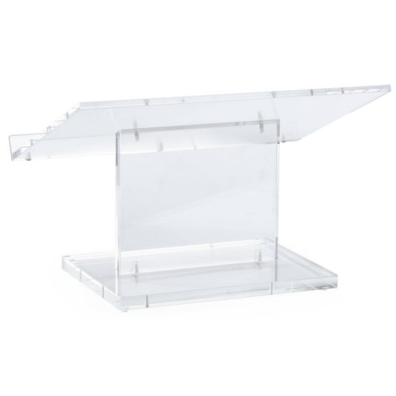 Tabletop Lectern Podium, Portable and Mobile, 22" Wide, Slanted Surface with Lip for Book Holder (TTLECKD)