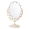 thumbnail image 1 of Tabletop Makeup Mirror Double Sided Desk Vanity Mirror for Bath Office Hotel Beige, 1 of 6