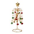 thumbnail image 1 of Tabletop Metal Christmas Tree, Wrought Iron Ornament Display Stand, 11 Inch Mini Xmas Tree with Star Topped Branches, Durable Multicolor Metal Desktop Christmas Decorations, 1 of 6